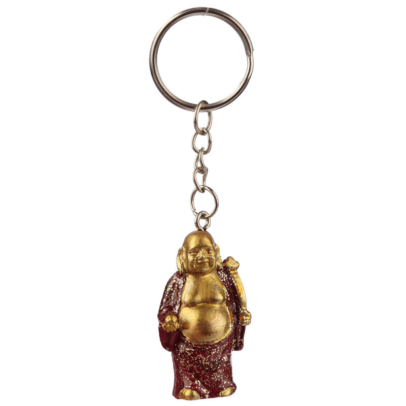 Lucky Buddha Glitter Keyring