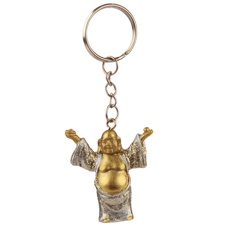 Lucky Buddha Glitter Keyring