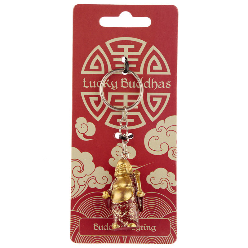Lucky Buddha Glitter Keyring