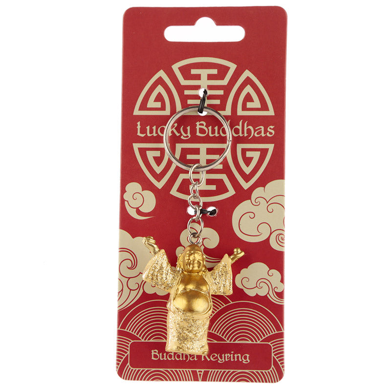 Lucky Buddha Glitter Keyring