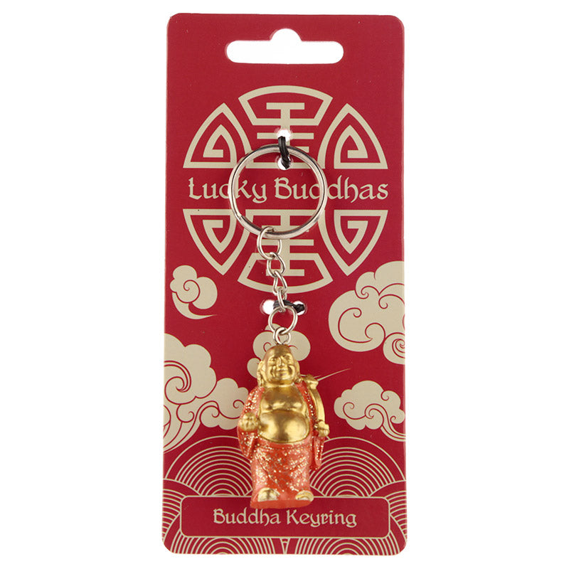 Lucky Buddha Glitter Keyring