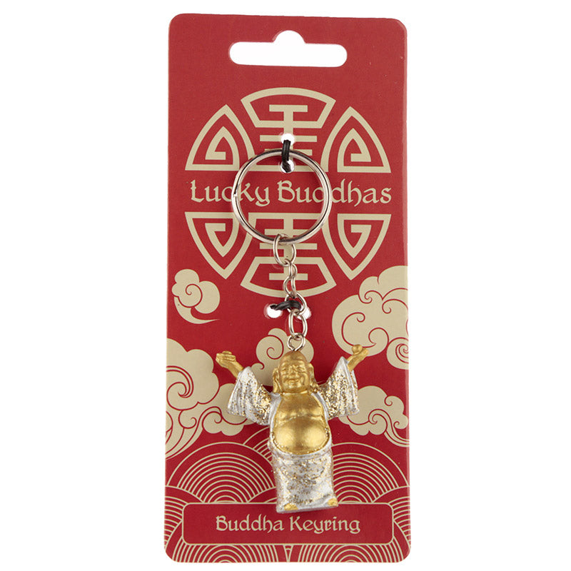 Lucky Buddha Glitter Keyring