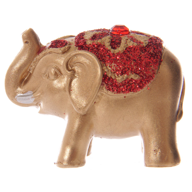 Mini Metallic Glitter Lucky Elephant Collectable