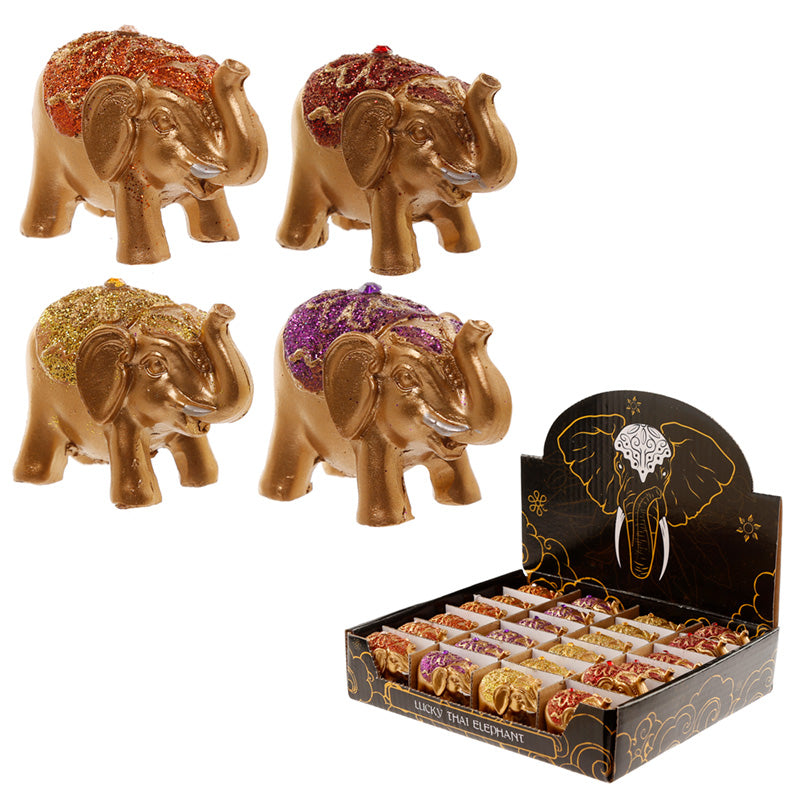 Mini Metallic Glitter Lucky Elephant Collectable