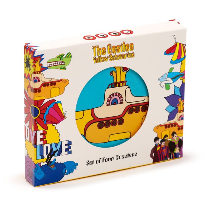 The Beatles Yellow Submarine Set of 4 Cork Coasters