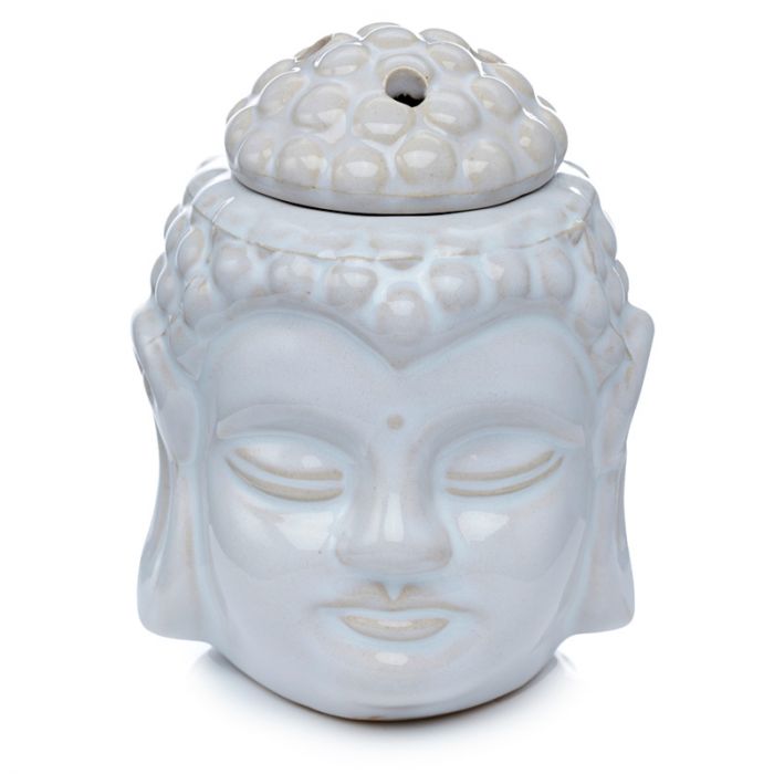 Eden Crackle Glaze Thai Buddha Head Ceramic Oil Burner