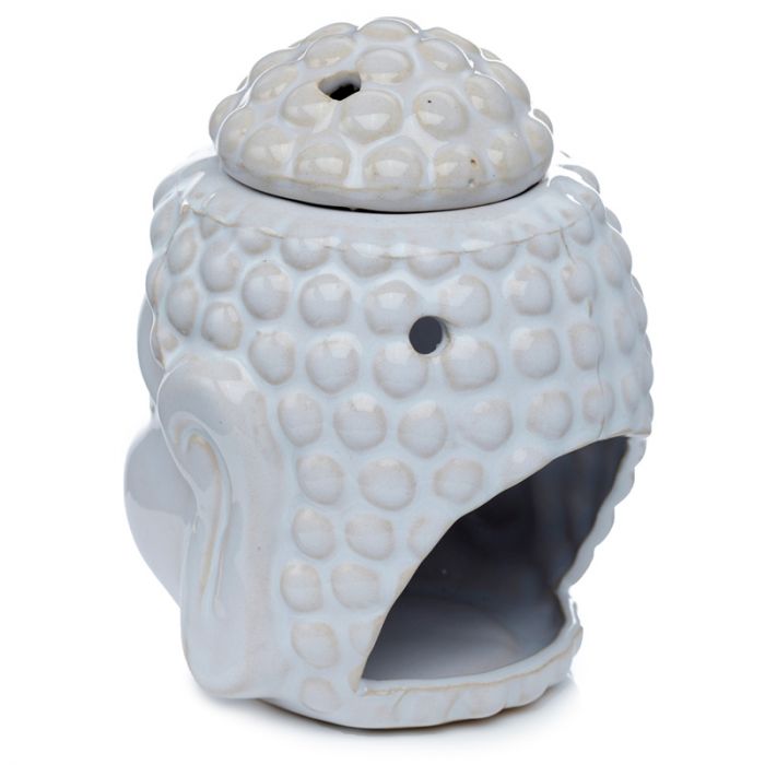 Eden Crackle Glaze Thai Buddha Head Ceramic Oil Burner