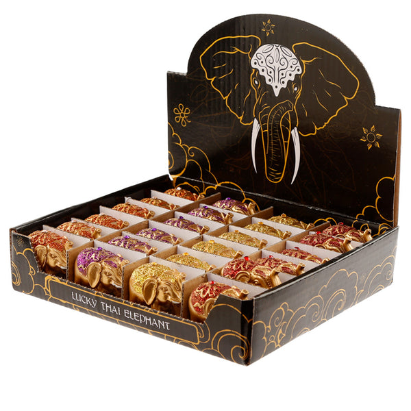 Mini Metallic Glitter Lucky Elephant Collectable