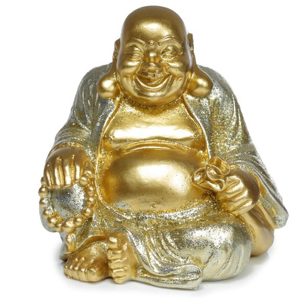Mini Lucky Glitter Chinese Laughing Buddha 8cm