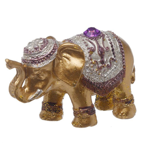 Metallic Glitter Lucky Elephant Incense Stick Holder